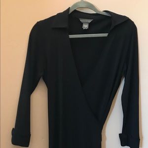 Banana Republic Black Wrap Dress